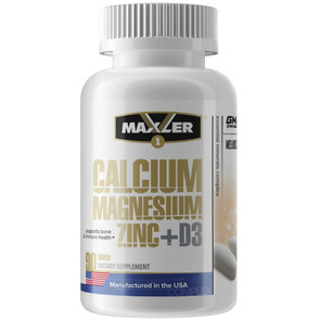 Maxler Calcium Magnesium Zinc+D3 (90таб)
